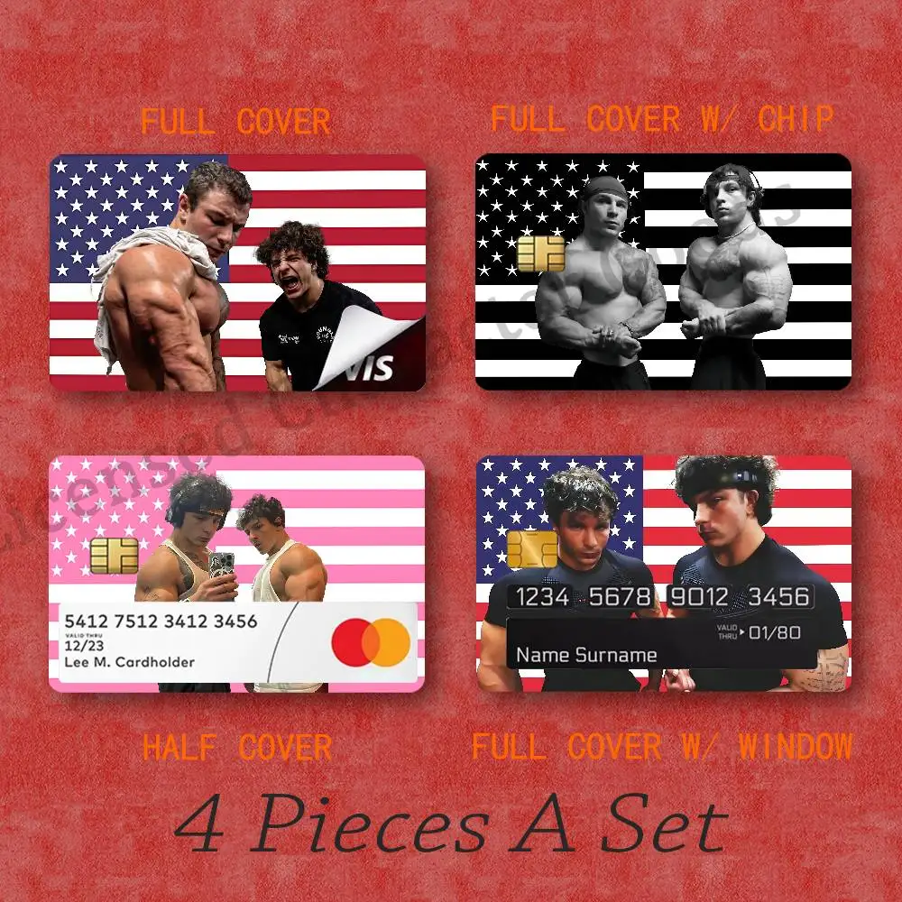 TREN TWINS C-Christian and Michael G-Gaiera Card Skin Stickers Decor For Credit Debit Card  Travel Transport ID Metro Cards