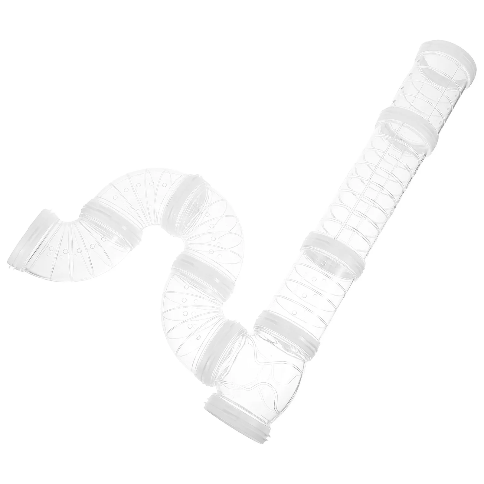 1Set Pet Exercise Tunnel Hamster Pipeline Transparent DIY Cage Tube Connection for Small Animals Pet Activity Structure