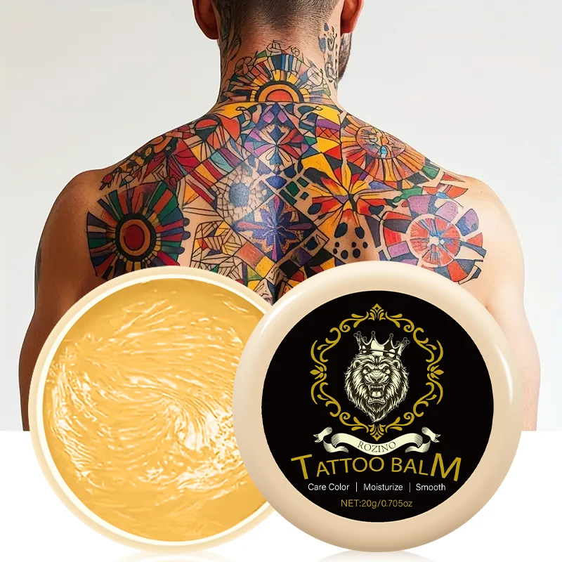 20g Tattoo Pre-And Post-Care Cream, a Tattoo Aftercare Cream Containing Natural Vitamin E and Coconut Oil, Deeply Moisturizing and Skin-Protecting, with Color Protection, Suitable for New Tattoos and Post-Tattoo Care, Gentle and Glossy Formula for Daily Use
