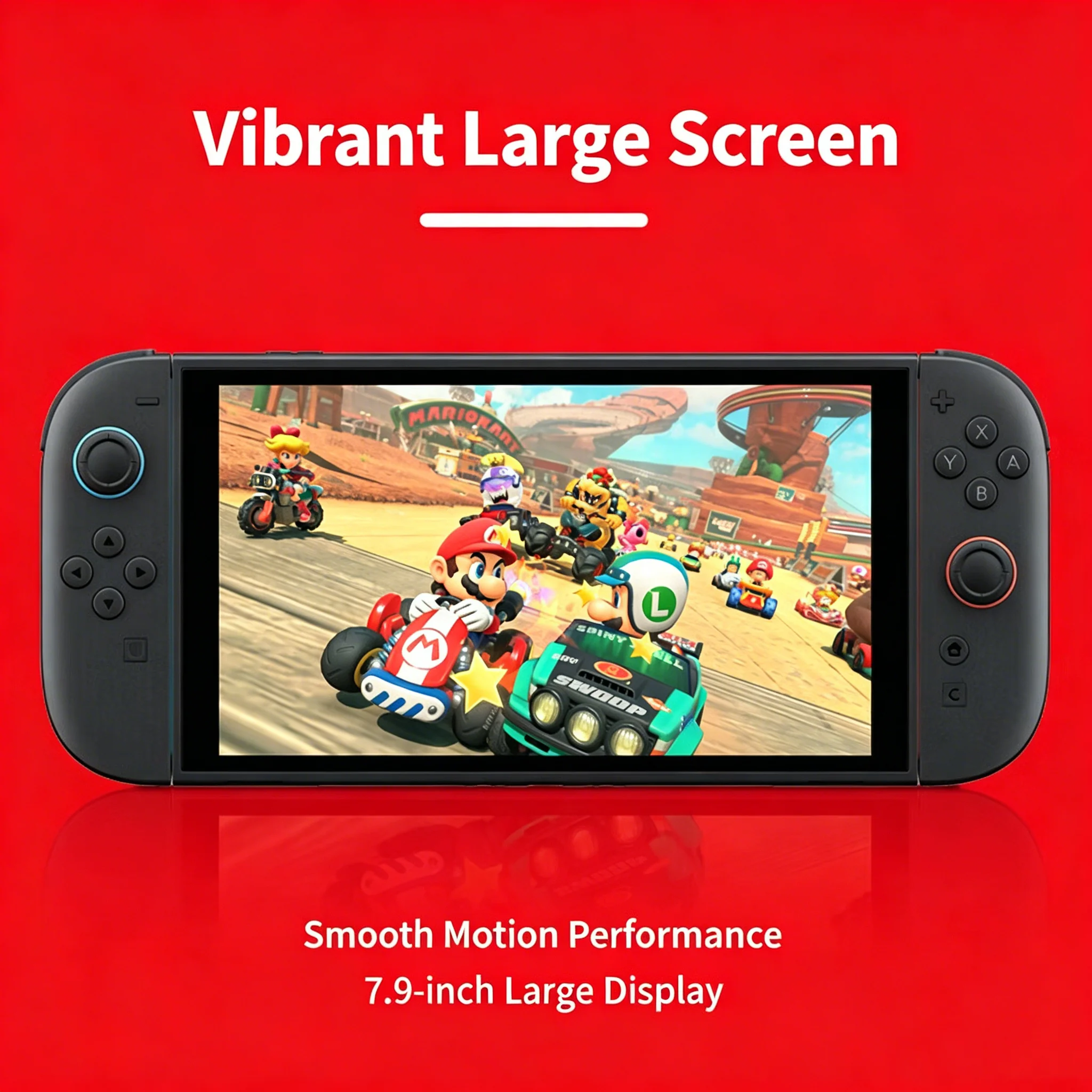 Consola de Juegos Original NS2 Nintendo Switch 2 | Pantalla de 7.9 Pulgadas, Controlador Joy-Con, Audio Mejorado y Diseño Ajustable, Nuevo Modelo 2026 4