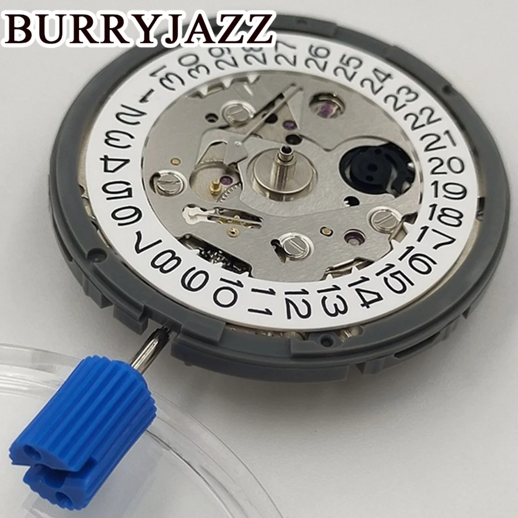 Movimento NH35 Meccanico ad alta precisione con data bianca 24 rubini Movimento automatico adatto alla corona alle 3/3,8