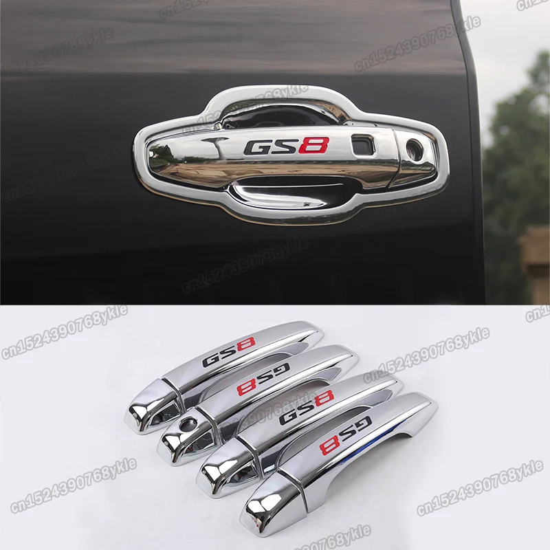 for Trumpchi gac Gs8 Car Door Handle Trims Interior Accessories Mouldings Chrome 2017 2018 2019 2020 Abs 2021 auto styling