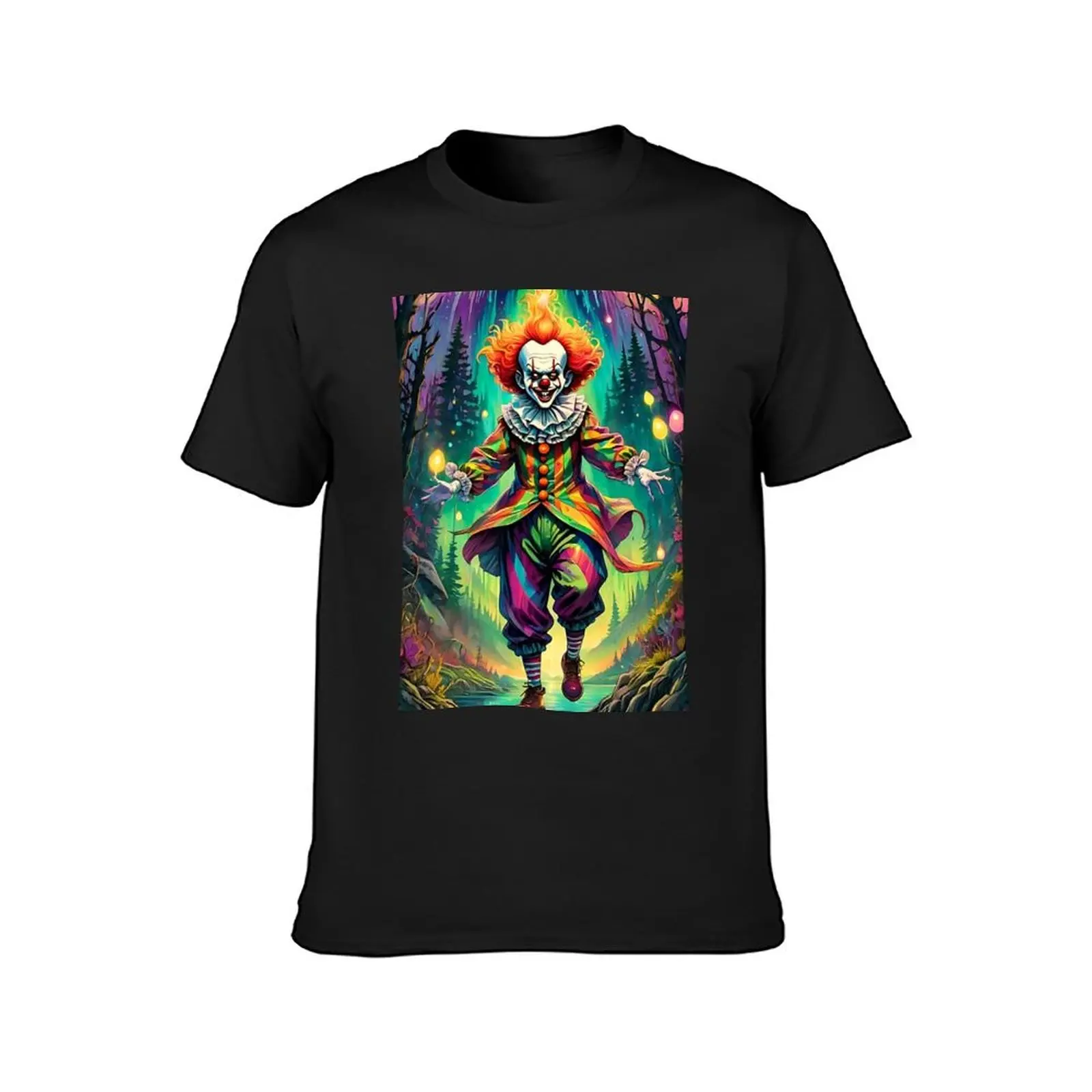 scary clown T-Shirt shirts graphic tees sublime quick-drying vintage Men's cotton t-shirt