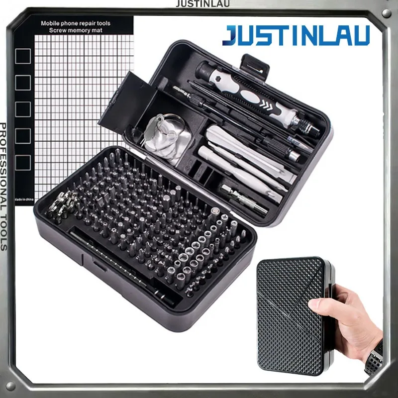 

1 Set Multi Functional 170 in 1 Mobile Phone Repair Screwdriver Head Set Precision Manual Tool Steel Screwdriver Set