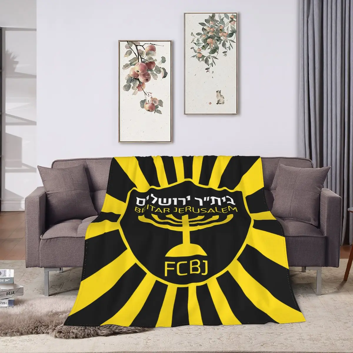 Israel fcbj beitar jerusalem flanell decke warme bettdecke für reisende camping wohnzimmer sofa schlafzimmer dekor geschenke