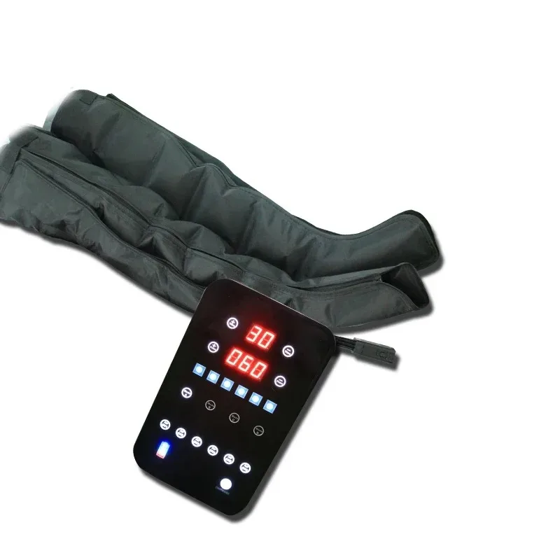 6-Chamber Air Compression Leg Massager with LCD Screen Foot And Calf Therapy Wraps for Circulation Recovery