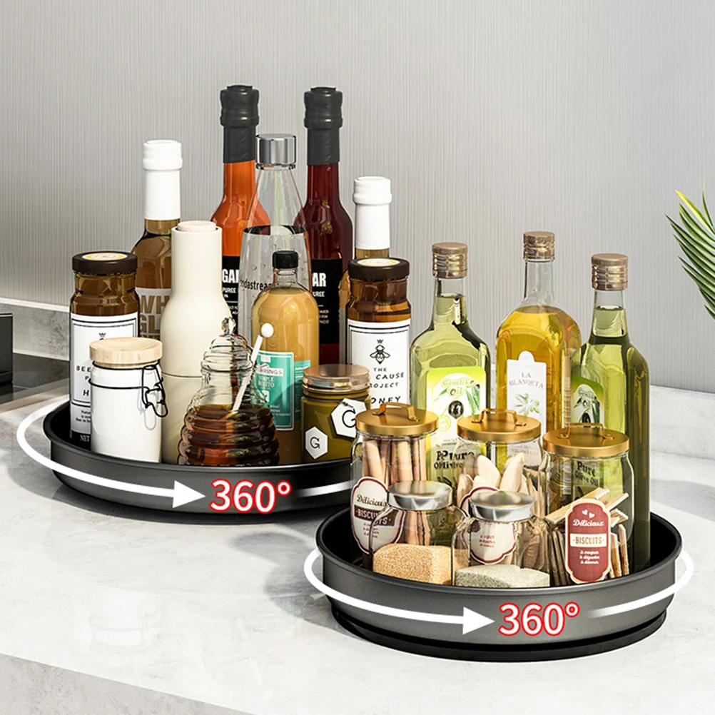 

Stainless Steel Storage ganizer Tray Rotating Spice Bottle Spice Jar Rack Rack Condiment St Container Fruit Plate