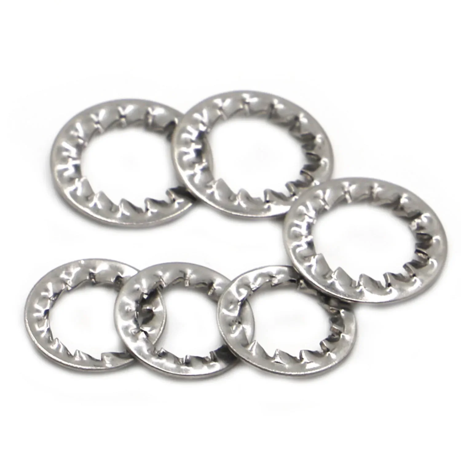 

M2 M2.5 M3 M4 M5 M6 M8 M10 M12 M14 M16 M20 M24 GB861.2 DIN6798J 304 Stainless Steel Internal Toothed Serrated Lock Washer Gasket