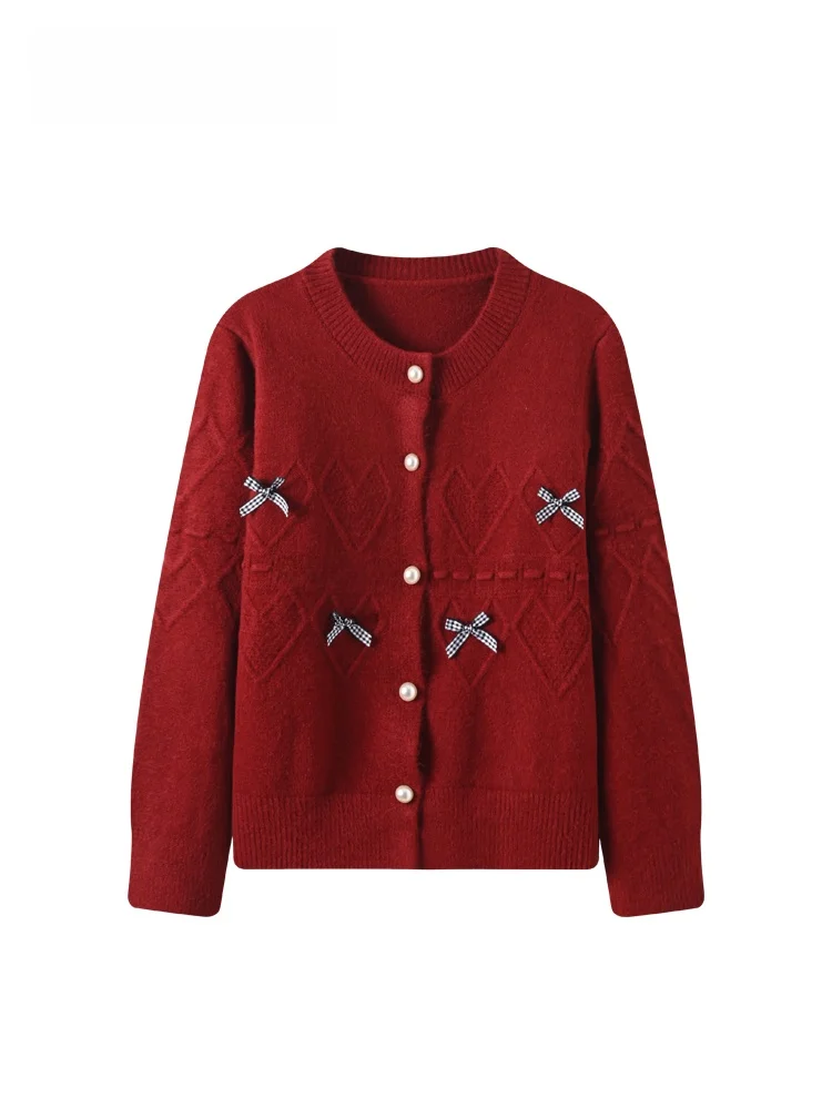 

Новинка! Женский трикотажный топ больших размеров с длинным рукавом и круглым вырезом, красный, весенний, повседневный, комфортный, свободного кроя.