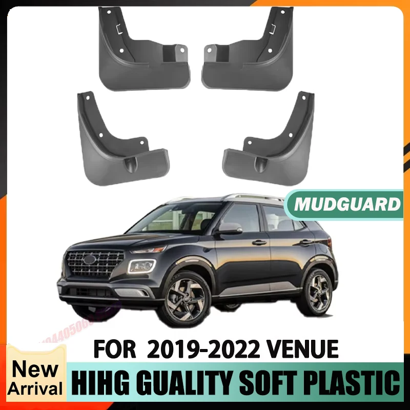 Front and Rear Wheel Special Fender Splash Protection Device for 2019-2022 Hyundai VENUE Car It Is Suitable