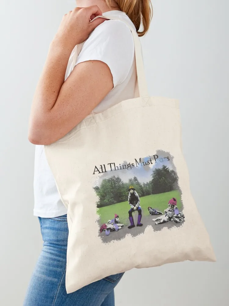 All Things Must Pass Album Tote Bag tote bag women shopping bags foldable cloth bag woman