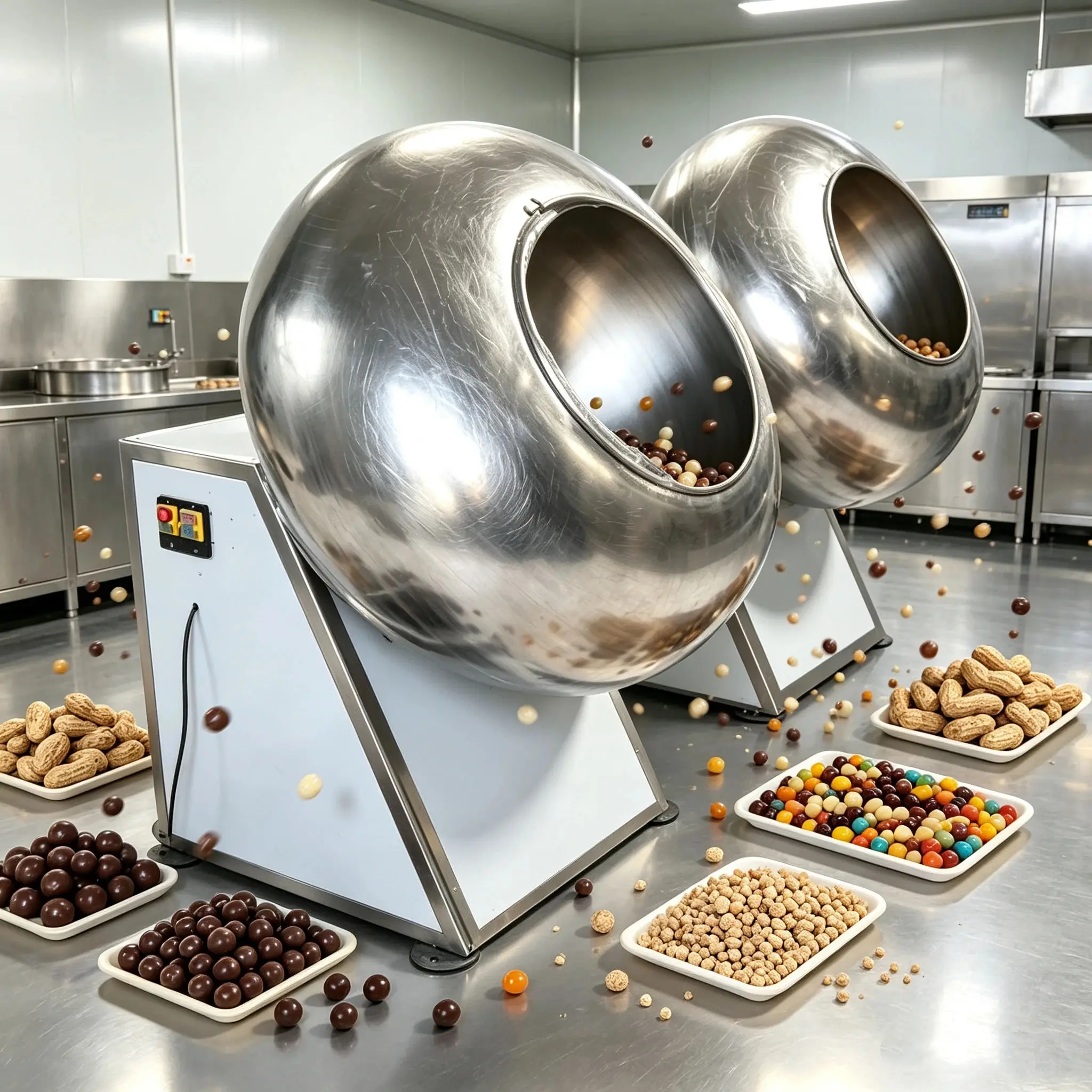 Multifunctional Sugar Coating Machine Chocolate Dragee Nuts Candy Polishing Equipment