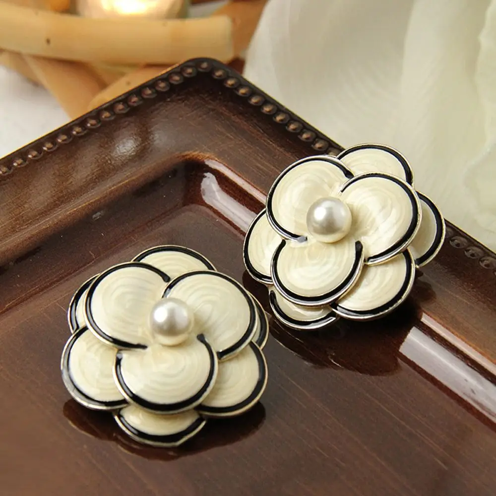 Clip Side Clip Back Head Spring Clip Personality Korean Hair Wear Spring Hair Clip Women Hair Accessories Camellia Hairpins