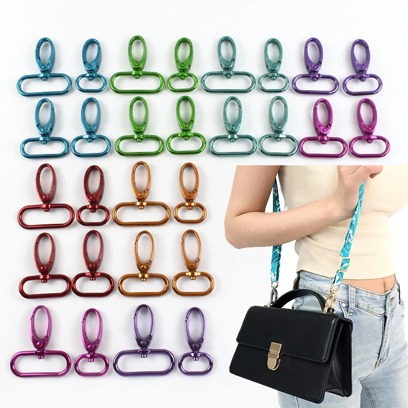 

2-10Pcs 20-38mm Metal Buckles for Bag Strap Swivel Lobster Clasp Carabiner Dog Leash Keychain Snap Hook DIY Hardware Accessories