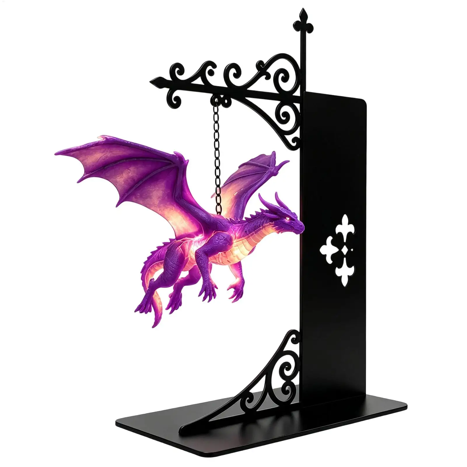 Portable Bookcase Library Lights Bookshelf Lantern Warm LED Vintage Floating Dragon For Desk Bedroom Study Room Fantasy