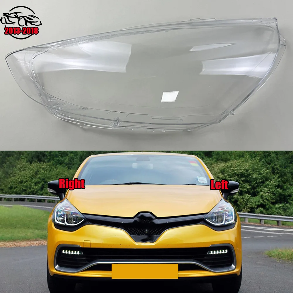 

For Renault Clio 2013 2014 2015 2016 2017 2018 Headlamp Transparent Mask Cover Headlight Shell Plexiglass Replace Original Lens