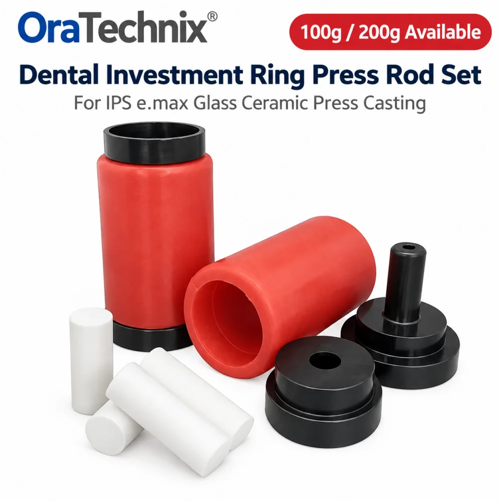 Dental Investment Ring Press Rod Cast Porcelain Cast Ring Ceramic Emax Tool Red ring & Rod Press Ingots Dental Tool Mold