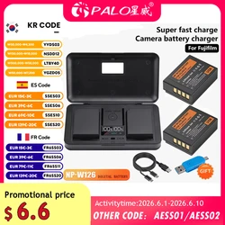 NP-W126S NP-W126 NP W126 Type C Battery With Storage Case Charger for Fujifilm Fuji X-T20 X-E2 XPro1 Pro2 X-A1 X-T1 X-T2 HS30EXR