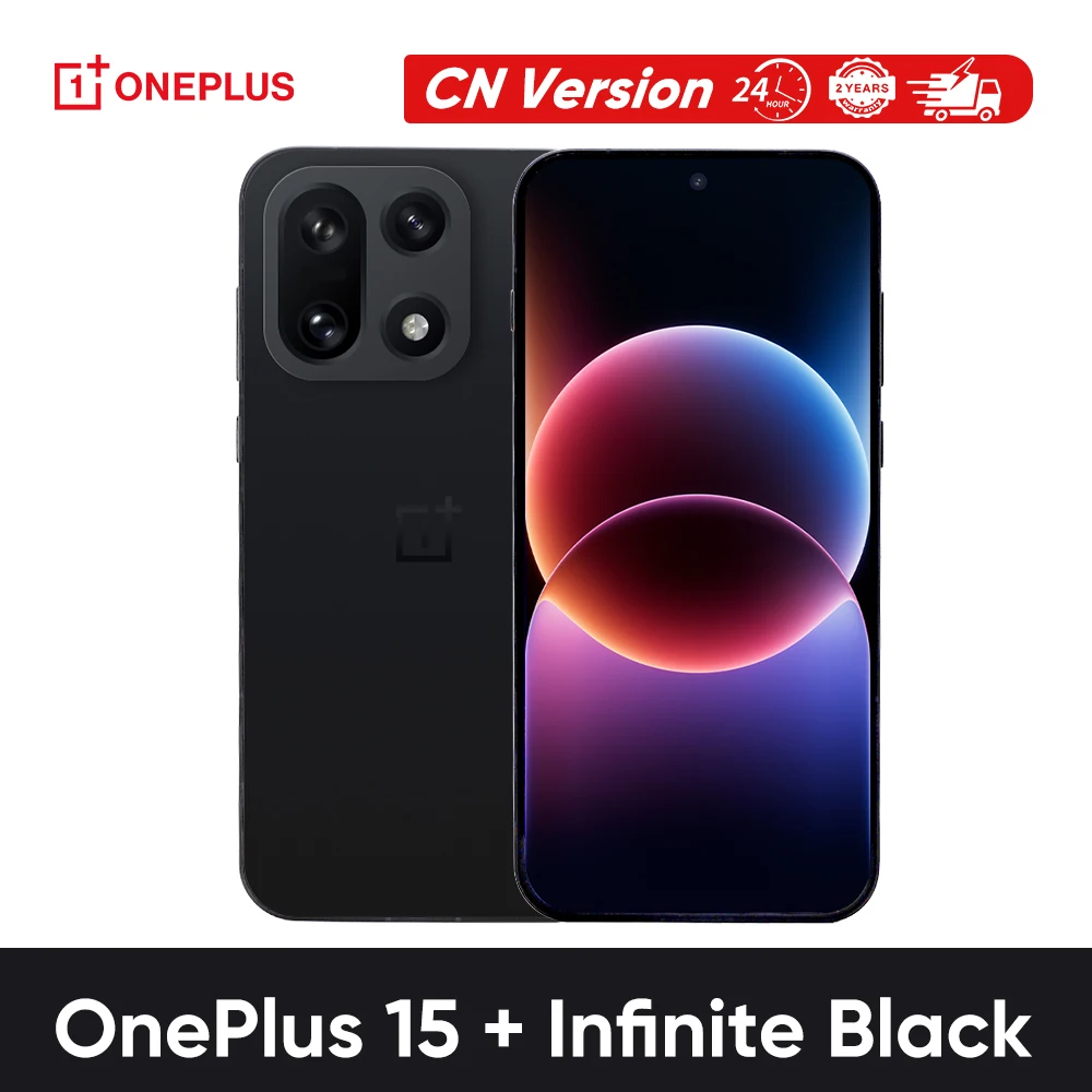 OnePlus 15 5G Smartphone Snapdragon 8 Gen 5 6,78” AMOLED 165Hz 7300mAh 120W 50MP Drievoudige camera's