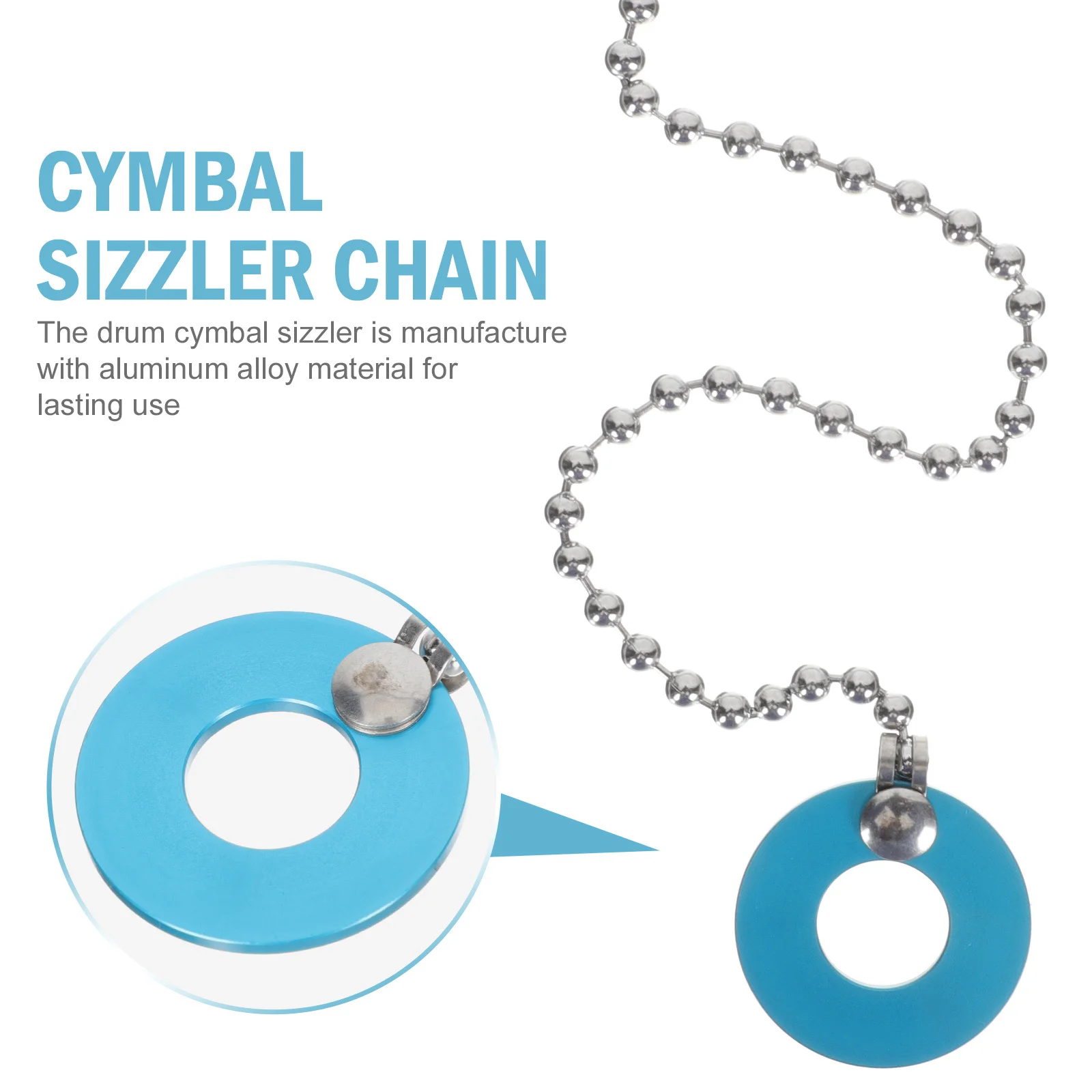 

Sizzler Chain Aluminum Alloy Drum Cymbal Extension For Crash Ride Effect Cymbal Sound Adjustment Drum Set Accessory Random