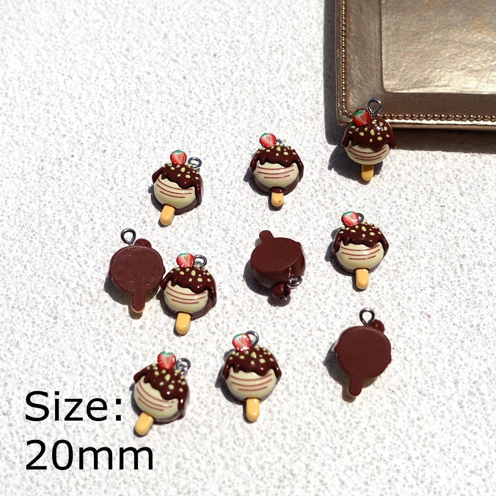 Cute Ice Cream Charms for Earring Bracelets Jewelry Making DIY Pendants Wholesale Bulk