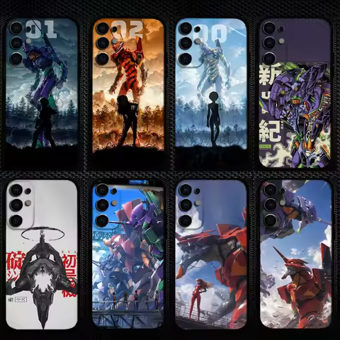 Anime EVA E-Evangelions Phone Case For Samsung S25/S24/S23/S22/S21/S20/Plus,Fe,Lite/Others Black Cover