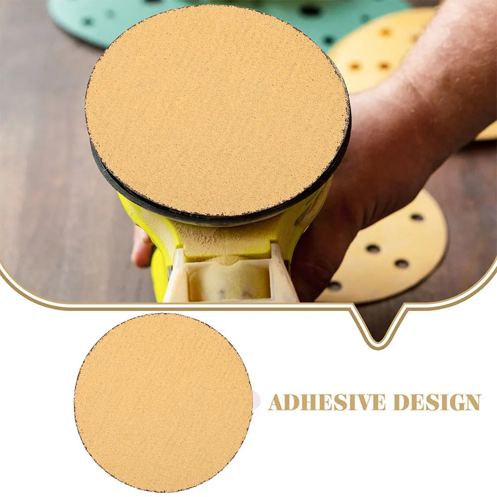 10Pcs Sanding Disc Self Adhesive 6 Inch Sandpaper Pads 60 Grit Angle Grinder Attachment Coarse Grinding 60 Grit Sandpaper