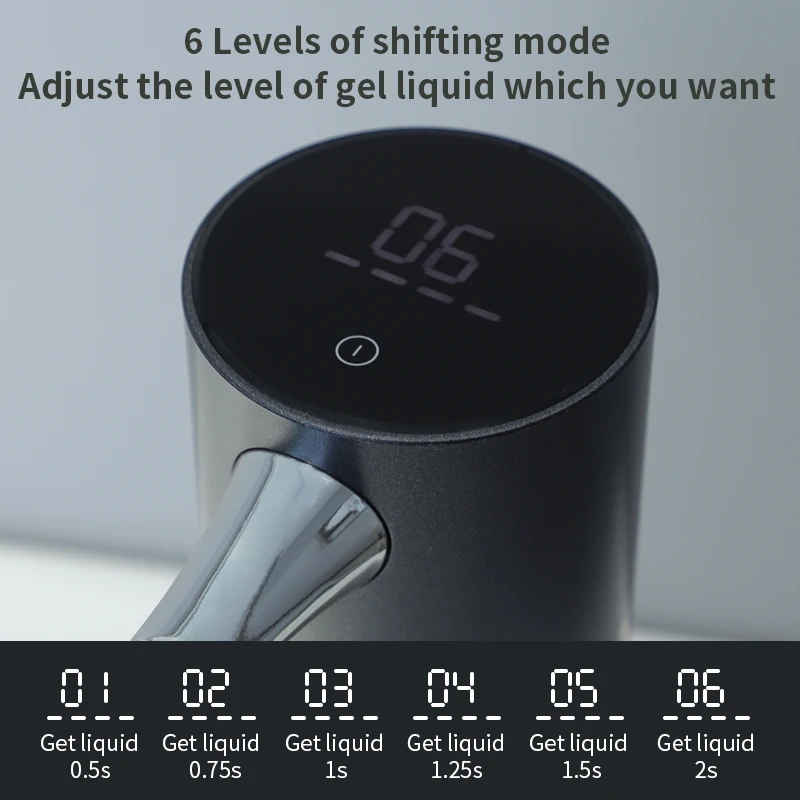 Disinfettante per le mani generale wit can sense dispenser di sapone automatico dispenser per la casa display della temperatura del gel liquido