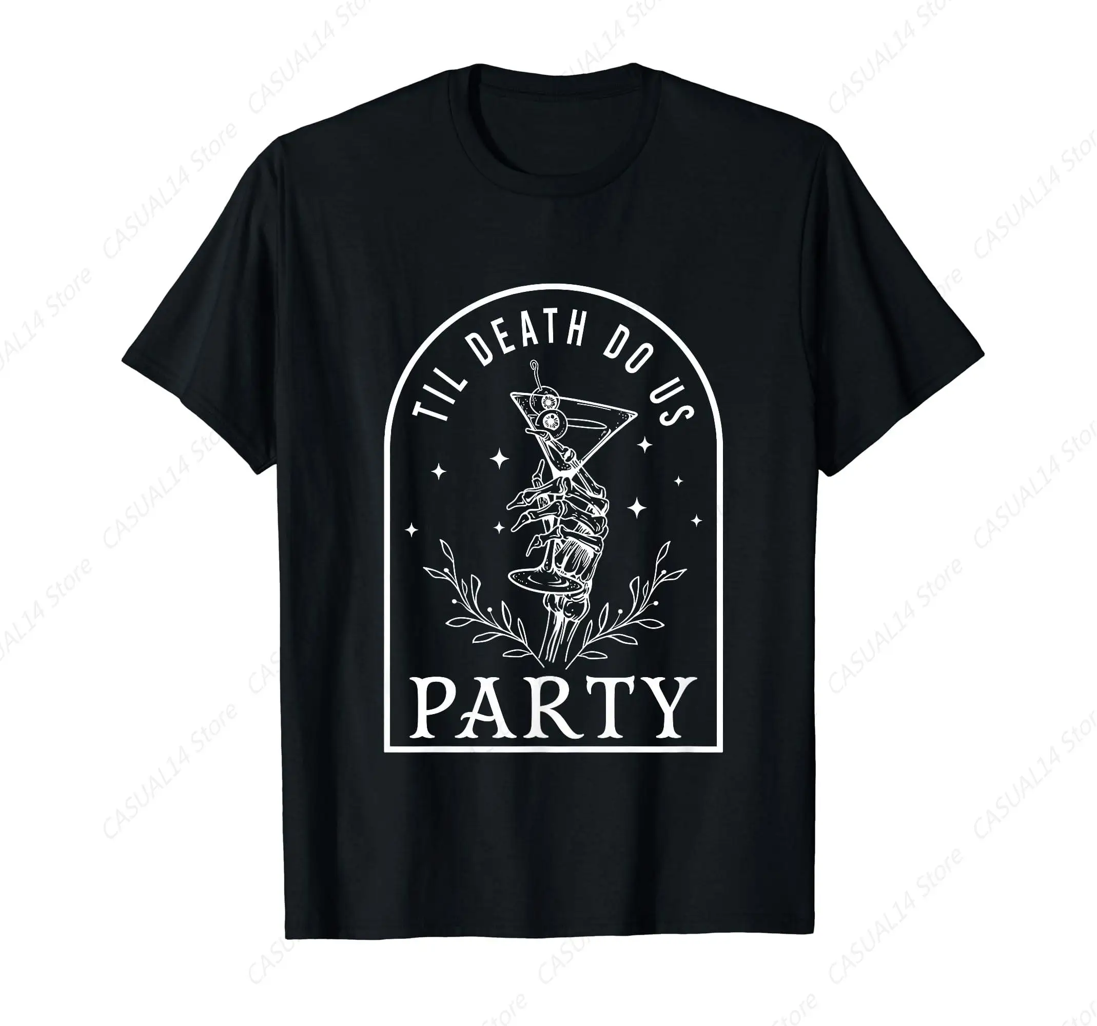 

Til Death Do Us Party Spooky Wedding Bachelorette Halloween T-Shirt