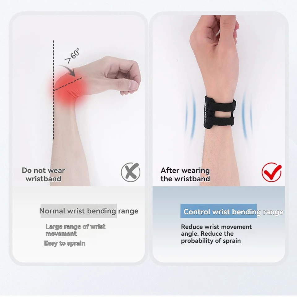 AOLIKES 1 قطعة دعم المعصم هدفين ل TFCC المسيل للدموع ، إصابات الغضروف الليفي الثلاثي ، آلام المعصم على الوجهين الجنرية ، سلالة تحمل الوزن #5