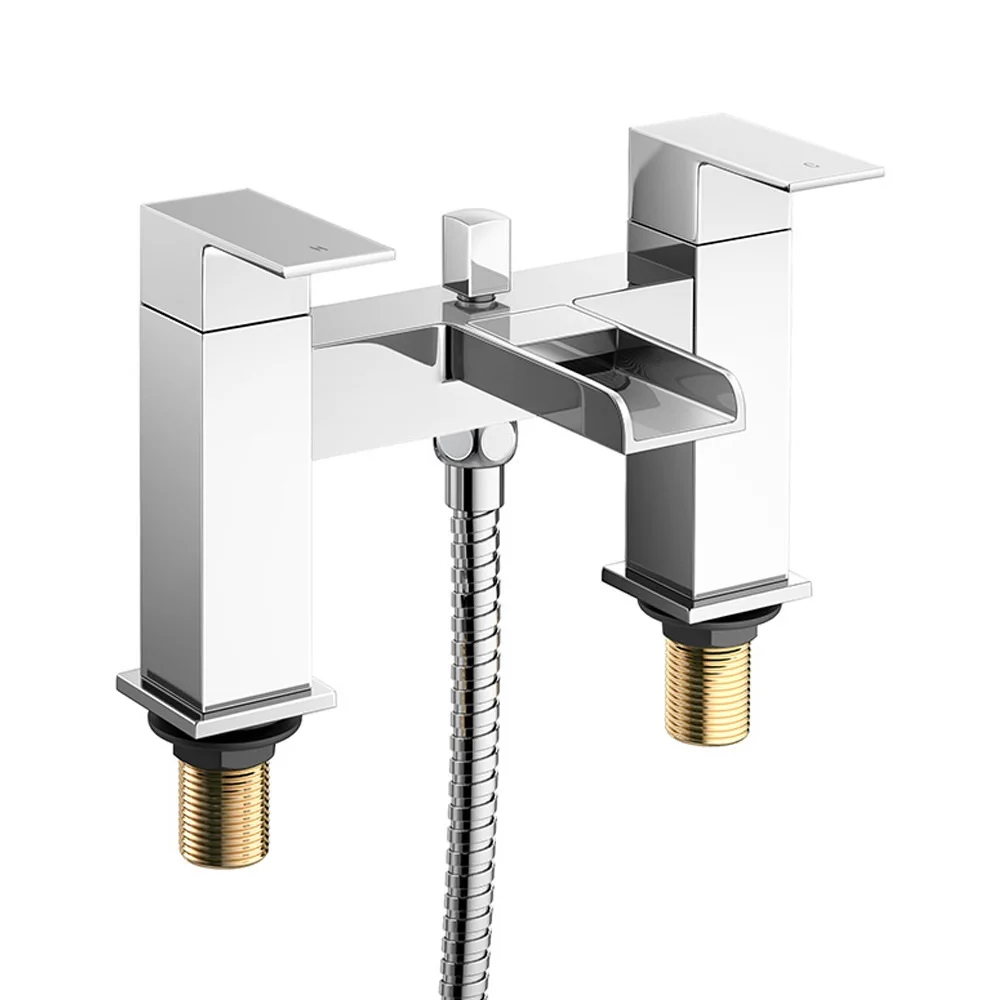 MTTTUZK 59# Brass Bathtub Waterfall Faucet 18cm Distance Bathtub Faucet With Shower Hand Sitting Bathtub Faucet