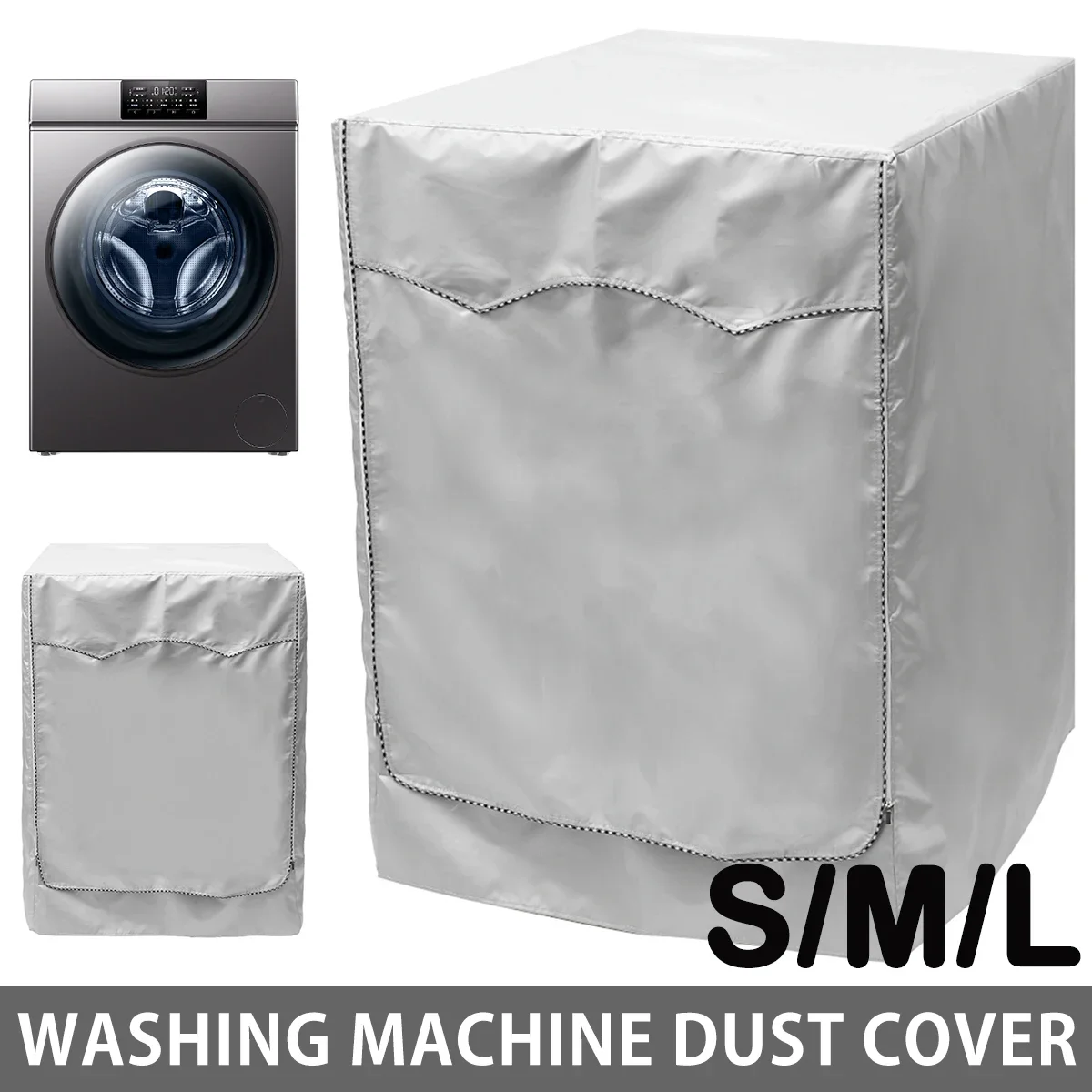 Drum Washing Machine Cover Waterproof Full shading Sunscreen Roller Dust Proof Cover for Front Load Wash Dryer Protector NEW