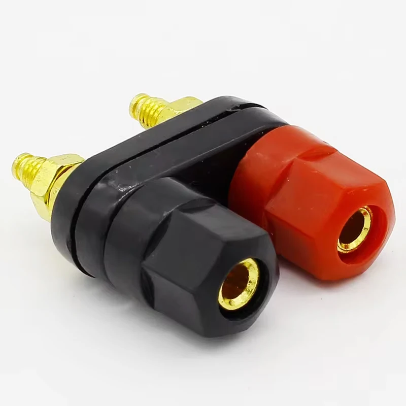 1Piece Banana Plugs Socket Couple Terminals Red Black Connector Amplifier Terminal Binding Post 4MM Banana Speaker Plug Jack