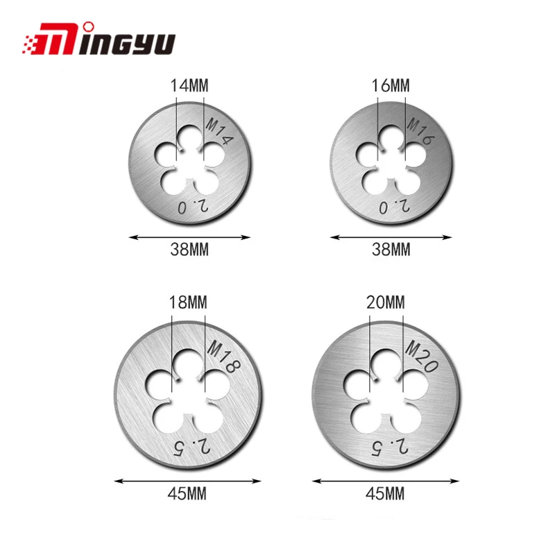 1PC M1 M1.1 M1.2 M1.4 M1.6 M1.8 M2 M2.2 M2.5 Metric Threading Screw Die Super Mini Size Thread Tools  For Hand Tools