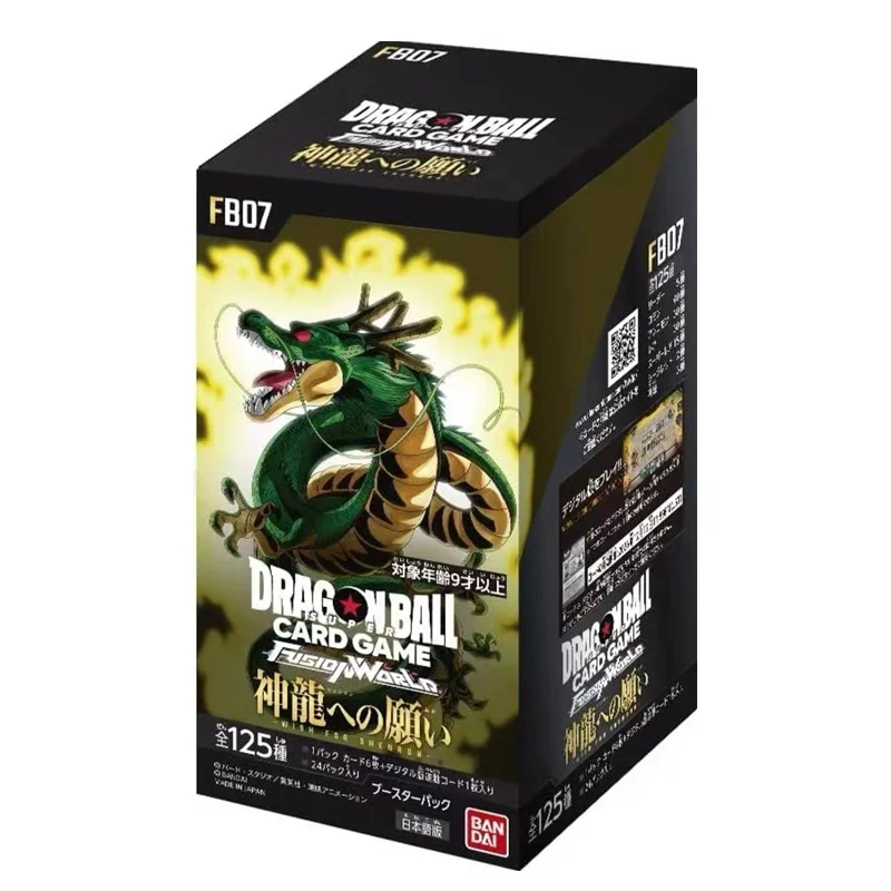 Karta kolekcjonerska BANDAI Dragon Ball TCG FB07 Zrealizuj życzenie przed boskim smokiem Wersja japońska DRAGON BALL Zabawka Prezent na Halloween