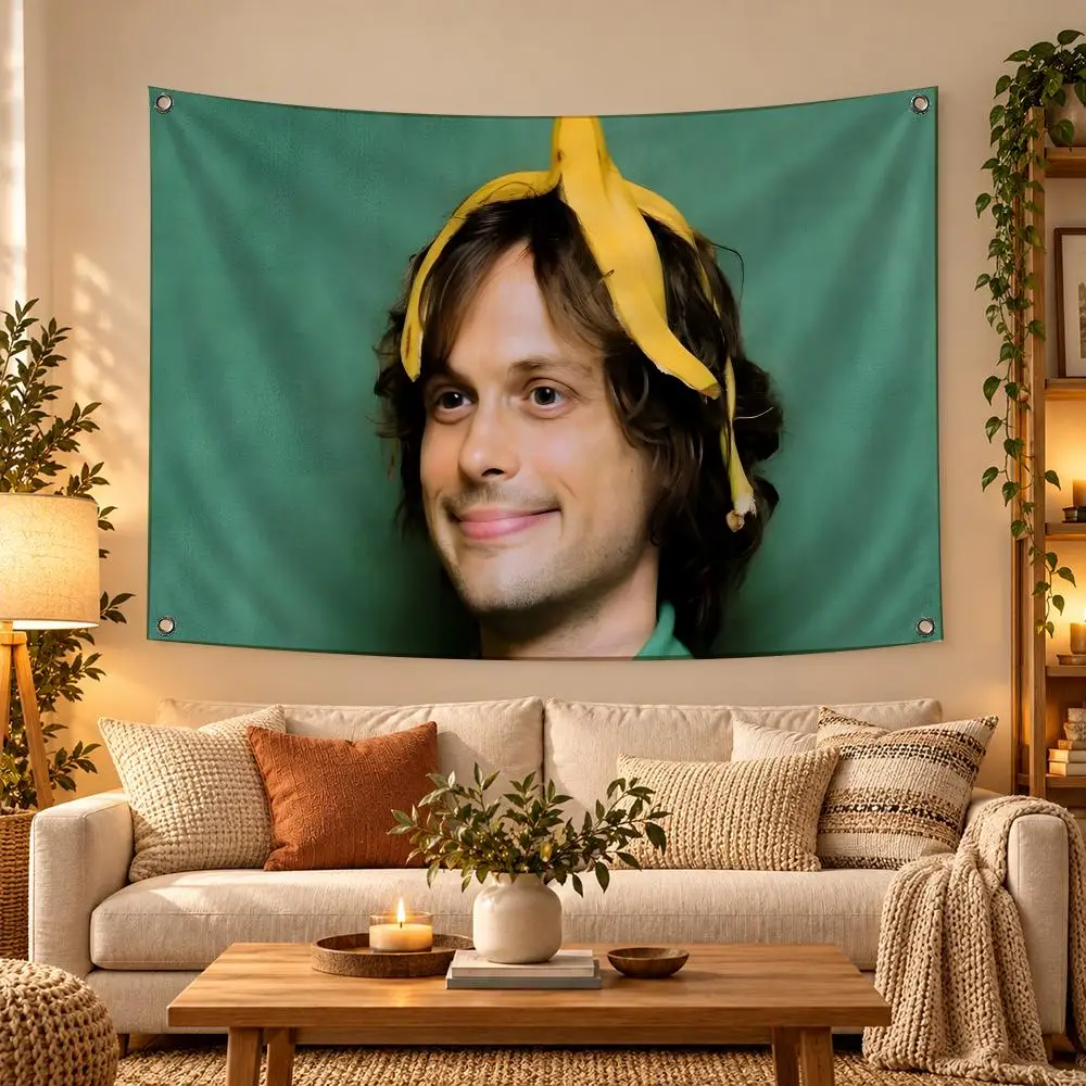 M-Matthew Gray Gubler Actor Flags Soft Skin-friendly Durable Tapestry Outdoor Party Home Living Room Bedroom Decoration