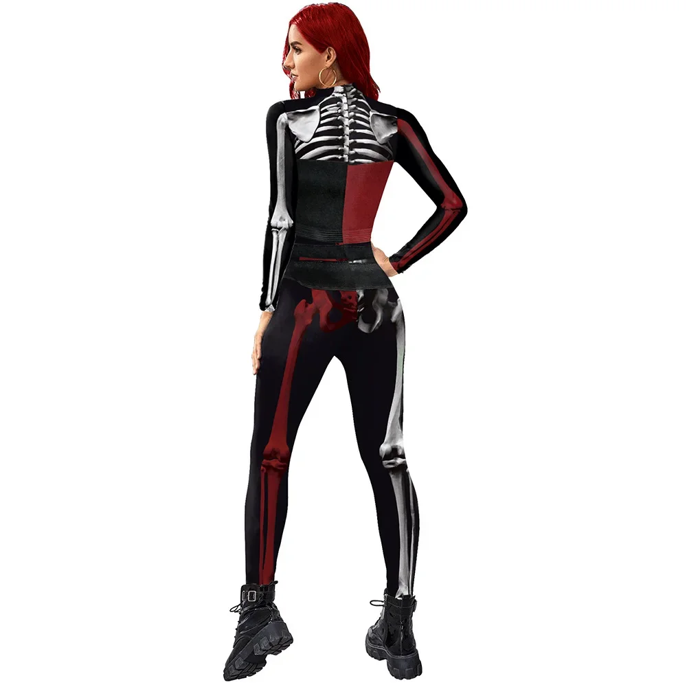 Disfraz de payaso de película de Anime Hallowen, traje a juego, mono con estampado Digital 3D, traje Zentai para fiesta, traje de escenario de Carnaval