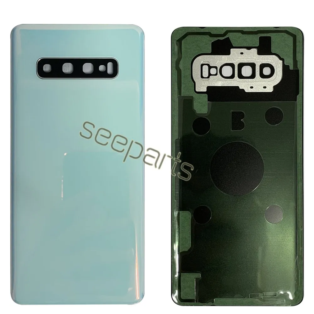 New Back Glass For Samsung Galaxy S10 Plus Battery Cover Rear Door Housing Case For Samsung S10E Battery Cover Camera Lens