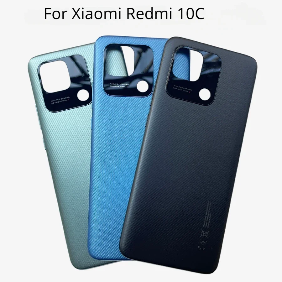 Xiaomi Redmi 10C için, Pil Kapağı Paneli Arka Kapı Muhafaza Kutusu, Yedek Parçalar, Yeni