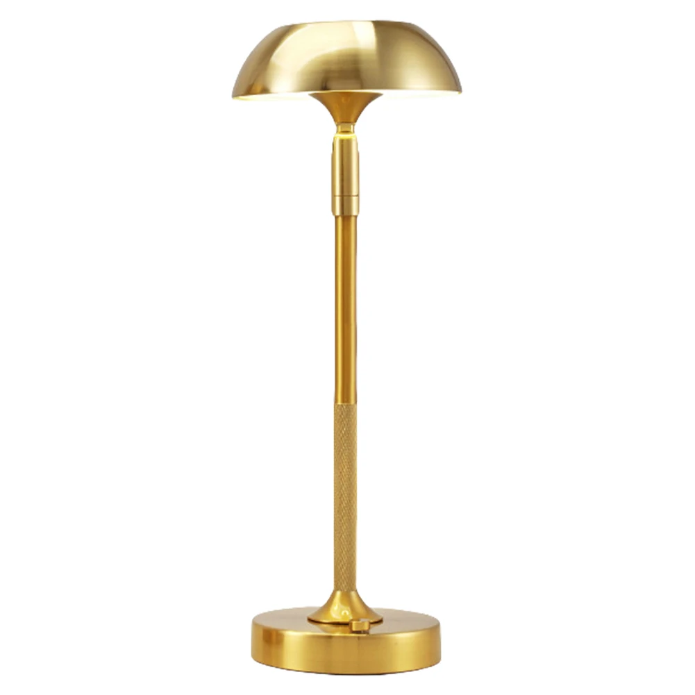 

Светодиодная беспроводная настольная лампа с зарядкой, золотая, с плавной регулировкой яркости, креативный ночник для гостиной