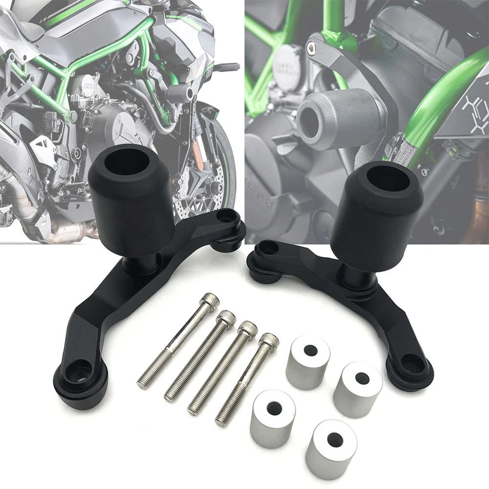 Motorcycle Protection Frame Slider Fairing Guard Anti Crash Pad Protector Crash compatible with Kawasaki Z H2 ZH2 SE 20 21 22 23