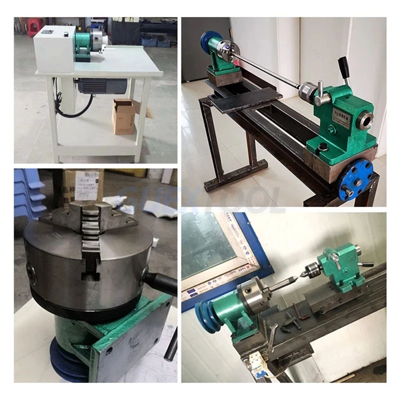 

125/160 Type Lathe Spindle With Pneumatic Chuck Carpentry DIY Metal Automatic CNC Three Jaw Chuck Power Head Buddha Bead Machine