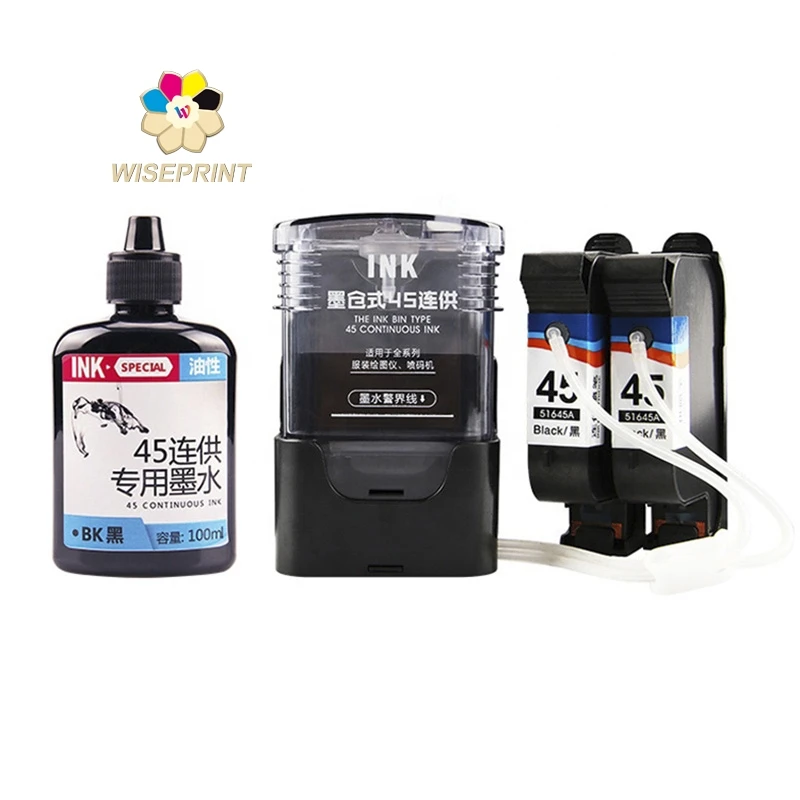 

Совместимый с WisePrint принтер Hp 45, струйная система Ciss Bulk Ink для Hp45 51645 51645A, замена