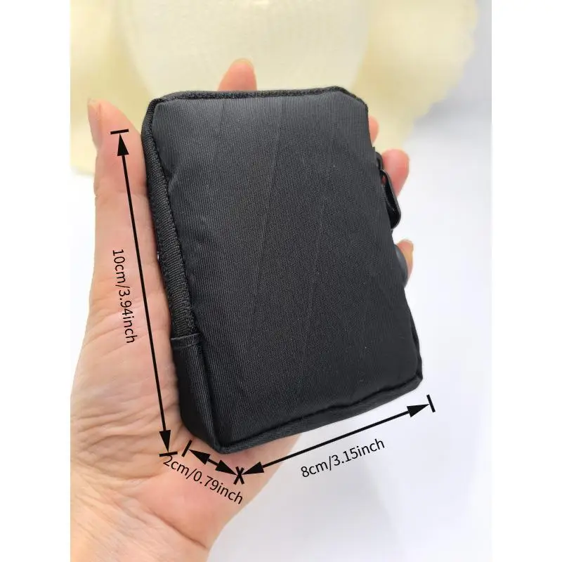 Mini EDC Pouch Wear Resistant Portable Small Storage Bag Slim Pocket Wallet for Men Women Daily Carry Coin Key Card