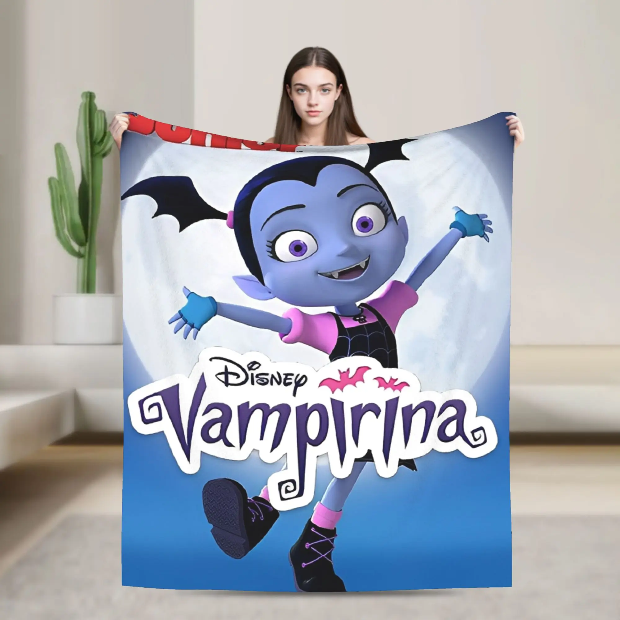 Vampirina في سن المراهقة بطانية مصاص دماء دافئ لينة رمي البطانيات للأريكة 50x60 بوصة متعددة الحجم الفراش يلقي #2