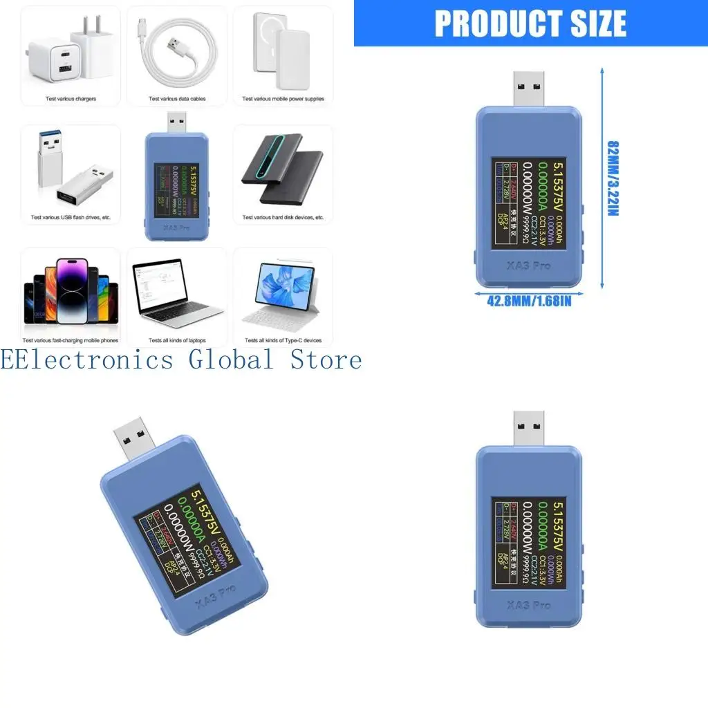 

462B Professional 6.5A Power Meter 1.77Inch LCD Display For Charging Diagnostics