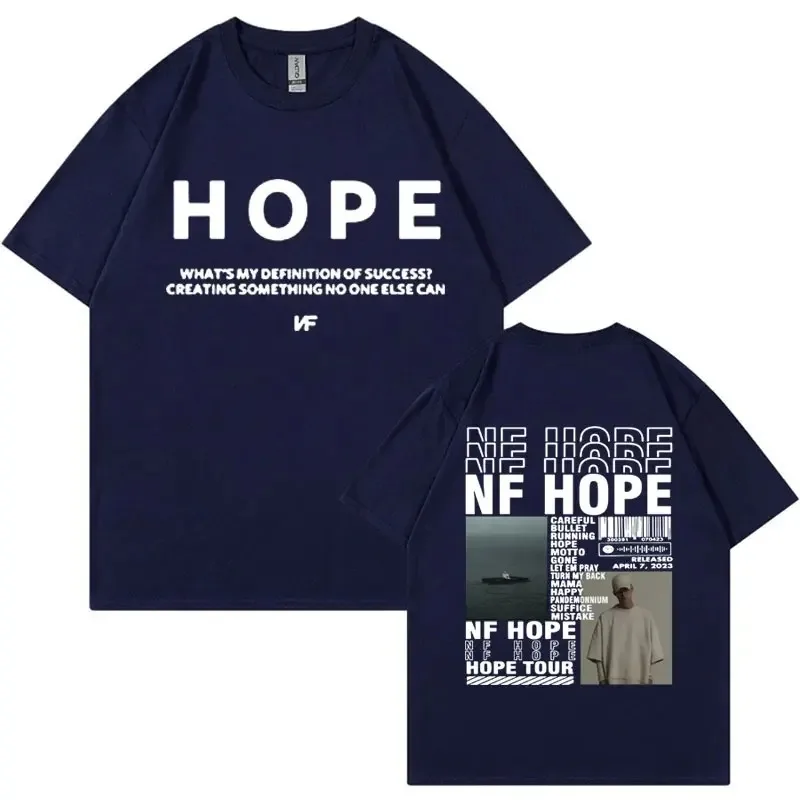 Rapper NF Hope Album Tour 2024 Graphic T-Shirt Men's Women Casual Short Sleeve T Shirts Y2k Hip Hop Style Oversized T Shirt Tops