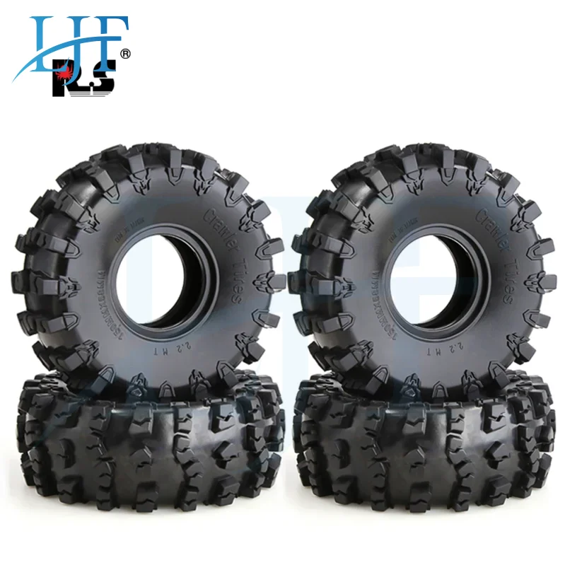 4Pcs 148*58MM 2.2 Inches Tires Oversized Rubber Climbing Tires For 1:10 RC Car Axial SCX10 90046 AXI03007 D90  Traxxas TRX-4