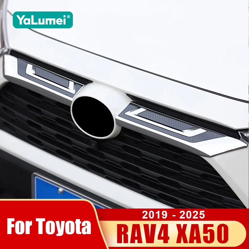 Für Toyota RAV4 XA50 2019 2020 2021 2022 2023 2024 2025 RAV 4 Hybrid Auto Racing Frontgrill-Zierleiste Zubehör ﻿