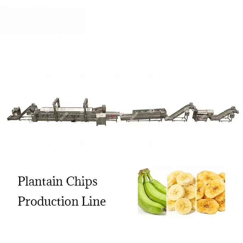 Price Concessions Plantain Potato Banana Chips Line High Efficiency Frying Production Plant Custom